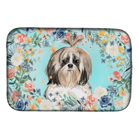 Carolines Treasures Shih Tzu Dish Drying Mat CK3410DDM